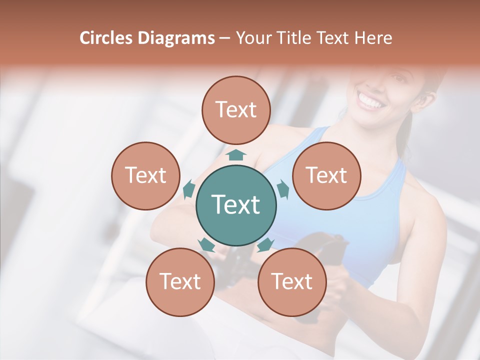 Beauty Exercise Fitness PowerPoint Template