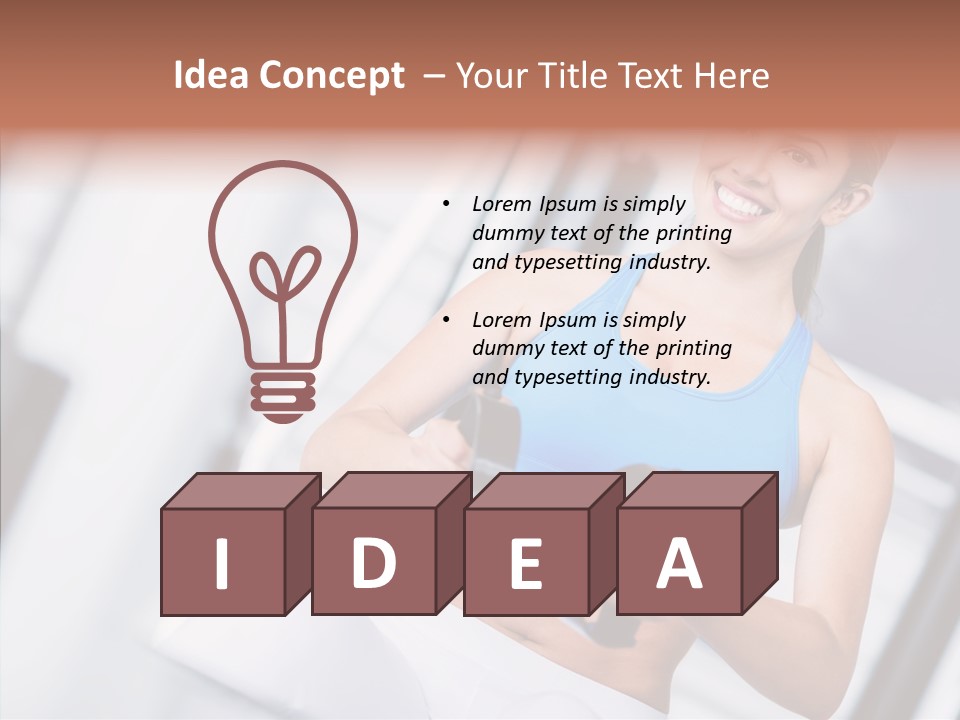 Beauty Exercise Fitness PowerPoint Template