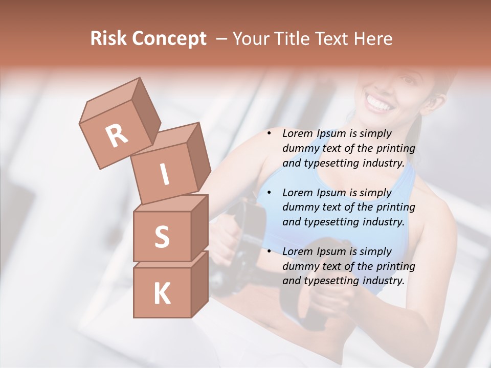 Beauty Exercise Fitness PowerPoint Template