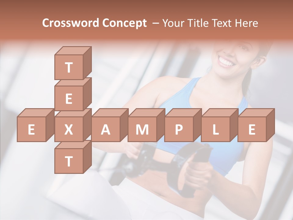 Beauty Exercise Fitness PowerPoint Template