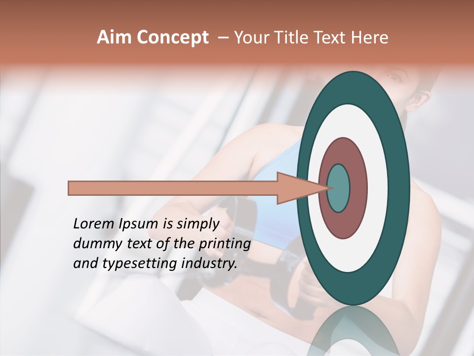 Beauty Exercise Fitness PowerPoint Template