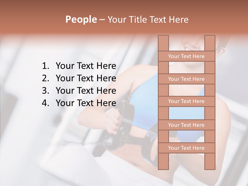 Beauty Exercise Fitness PowerPoint Template