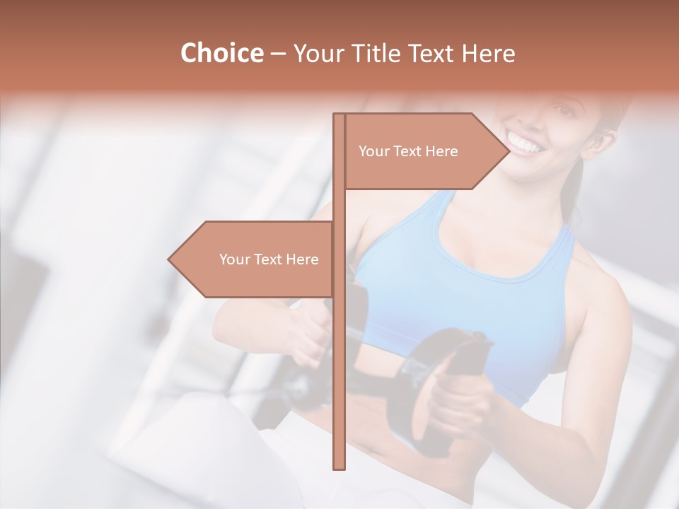 Beauty Exercise Fitness PowerPoint Template