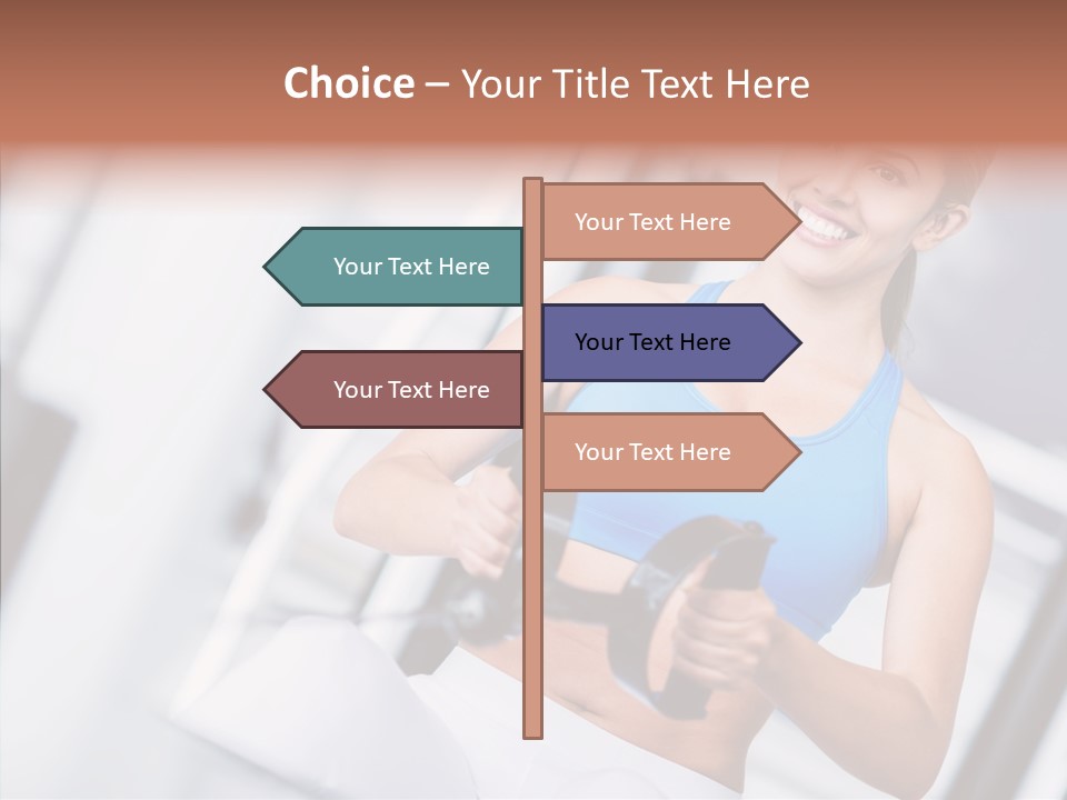 Beauty Exercise Fitness PowerPoint Template