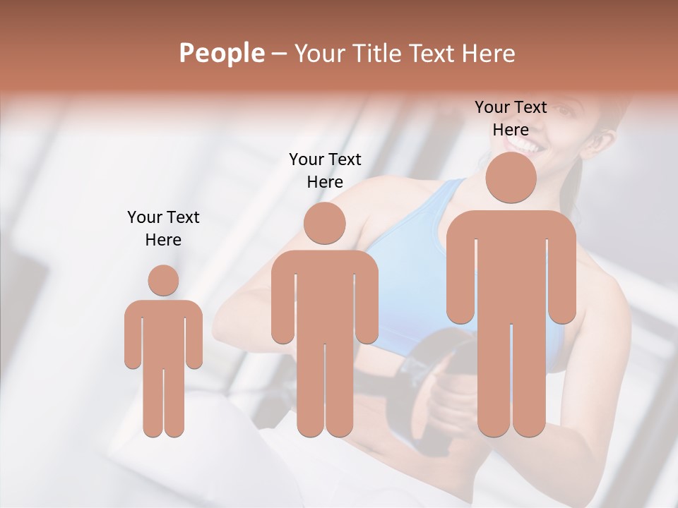 Beauty Exercise Fitness PowerPoint Template