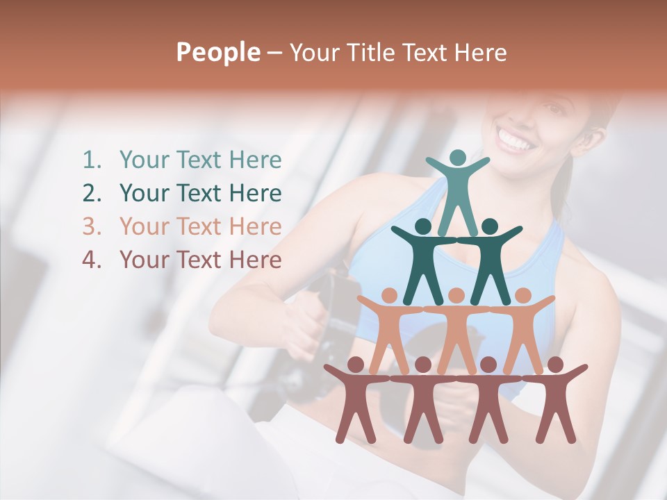 Beauty Exercise Fitness PowerPoint Template