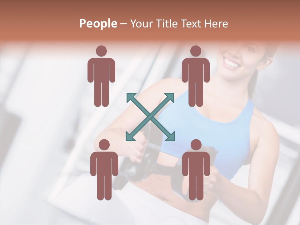 Beauty Exercise Fitness PowerPoint Template