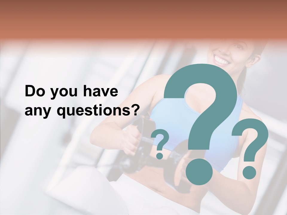 Beauty Exercise Fitness PowerPoint Template