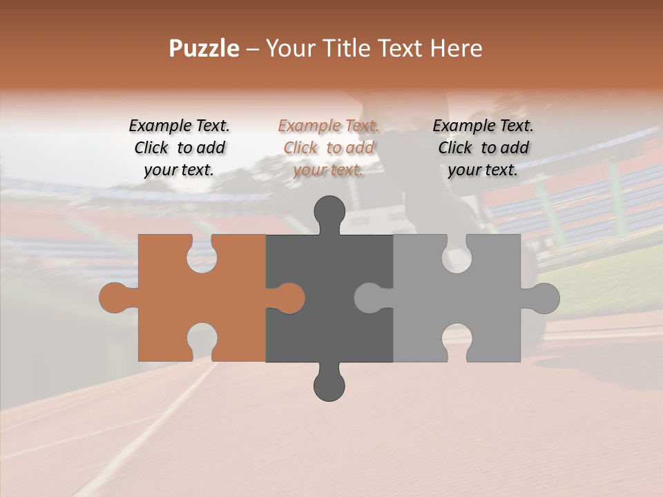 Man Path Jogging PowerPoint Template