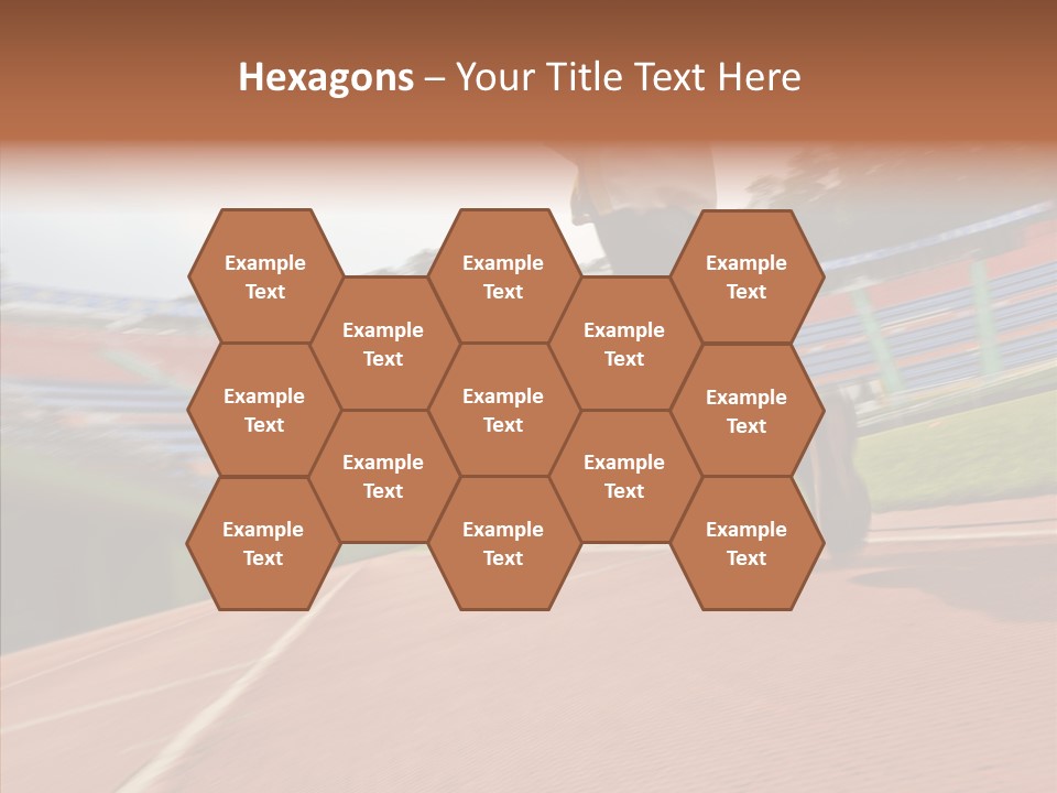 Man Path Jogging PowerPoint Template