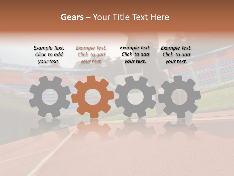 Man Path Jogging PowerPoint Template