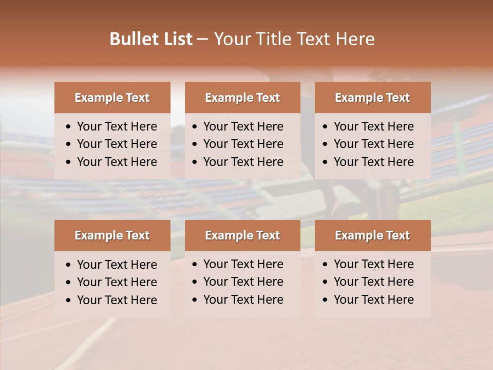 Man Path Jogging PowerPoint Template