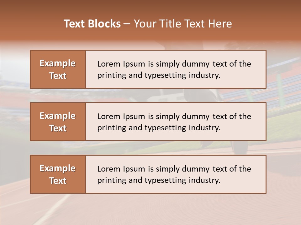 Man Path Jogging PowerPoint Template