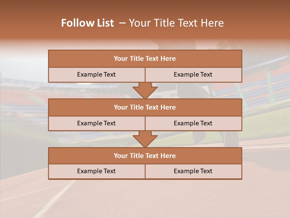 Man Path Jogging PowerPoint Template