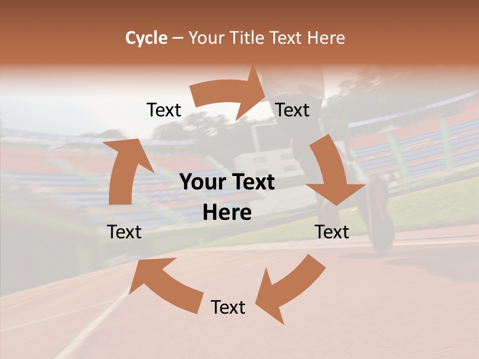 Man Path Jogging PowerPoint Template