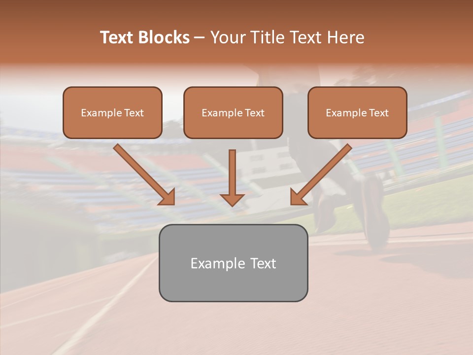 Man Path Jogging PowerPoint Template