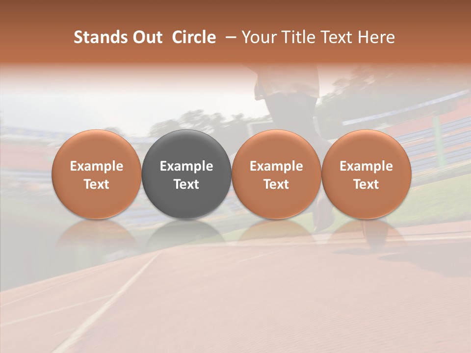 Man Path Jogging PowerPoint Template