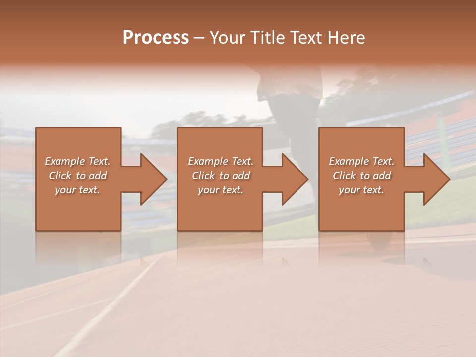 Man Path Jogging PowerPoint Template