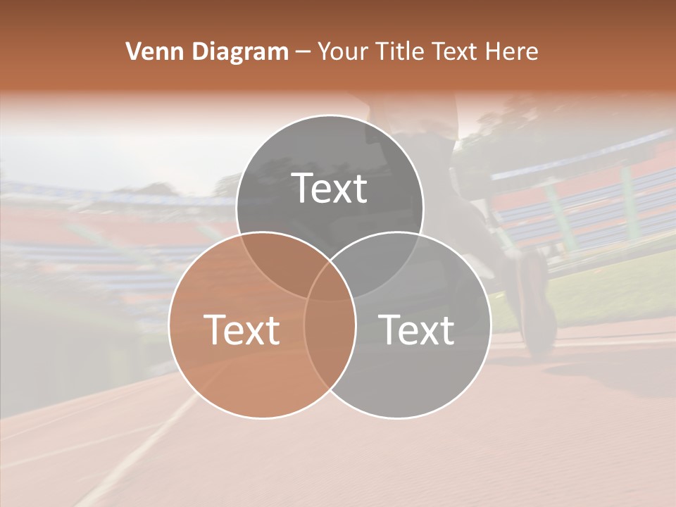 Man Path Jogging PowerPoint Template