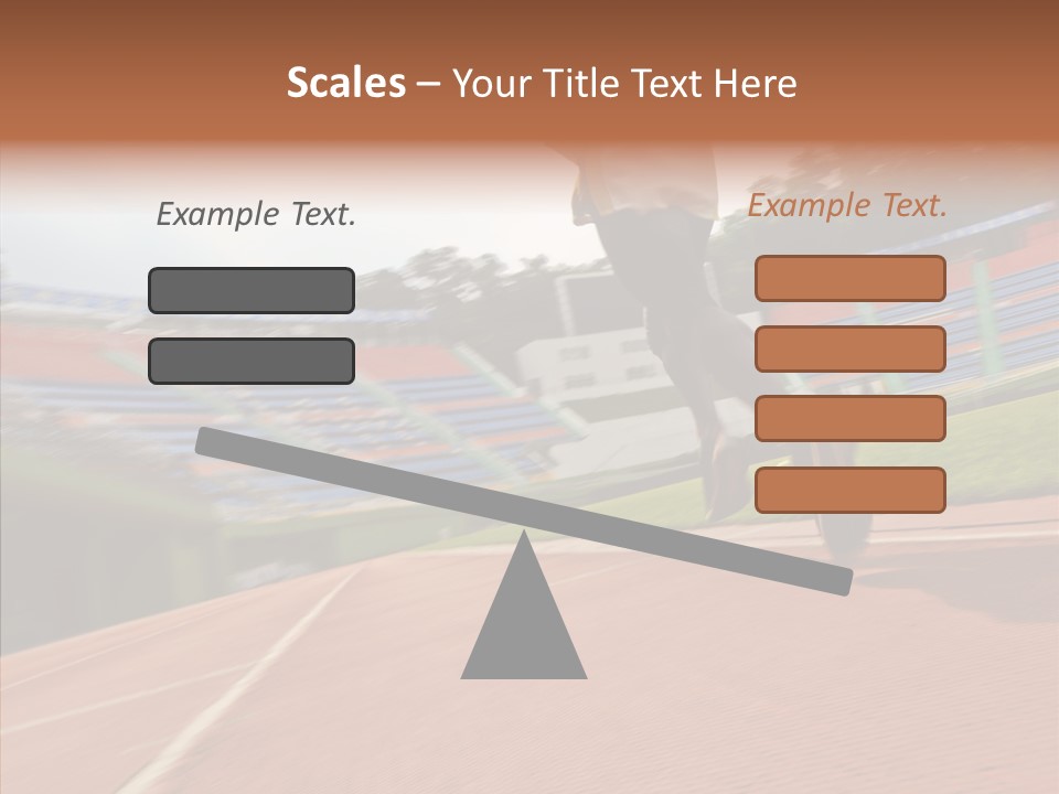 Man Path Jogging PowerPoint Template