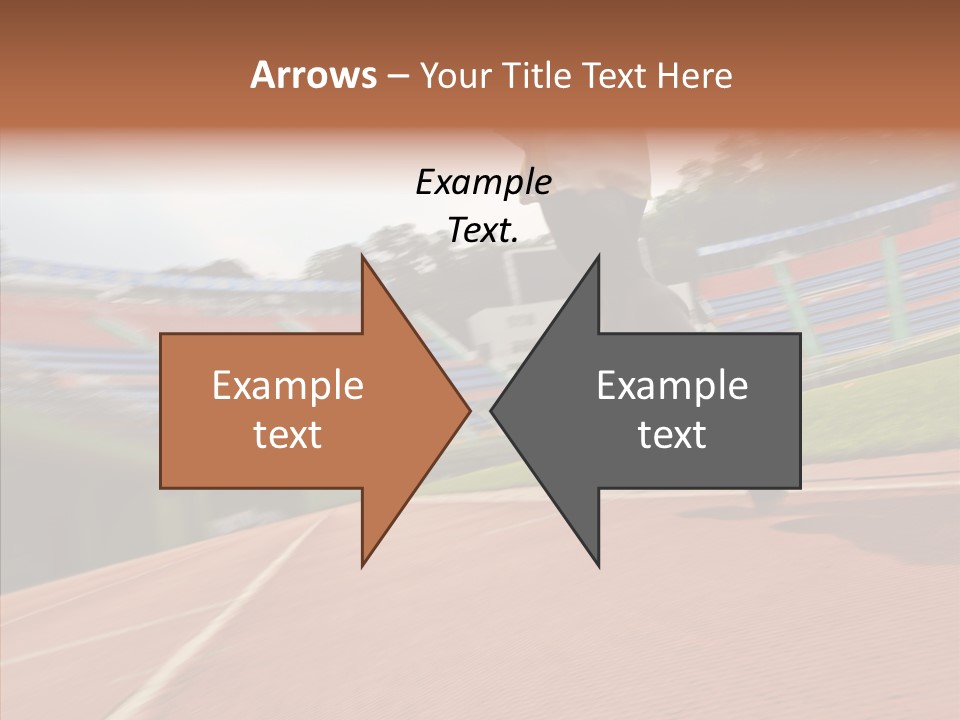 Man Path Jogging PowerPoint Template