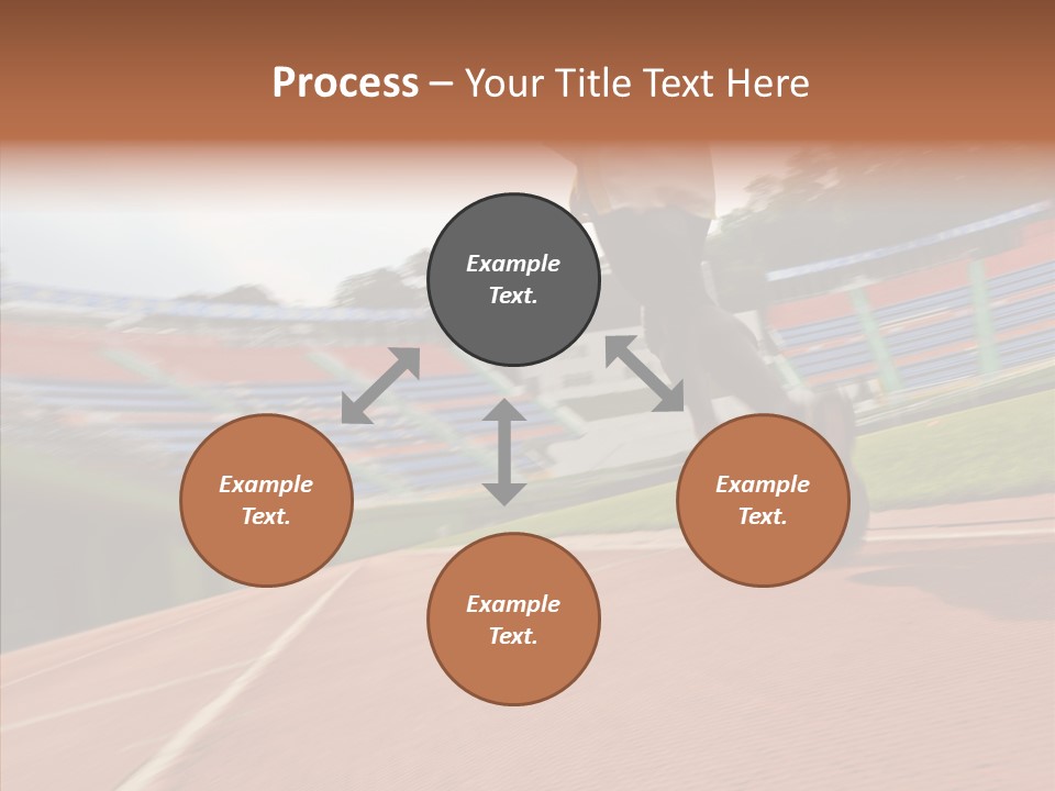 Man Path Jogging PowerPoint Template