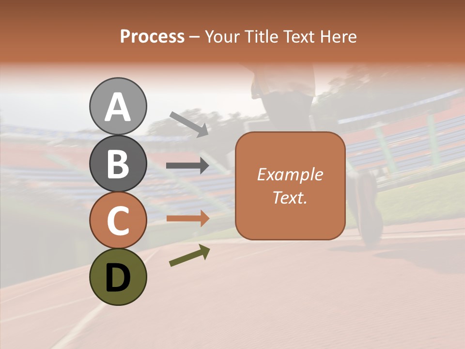 Man Path Jogging PowerPoint Template