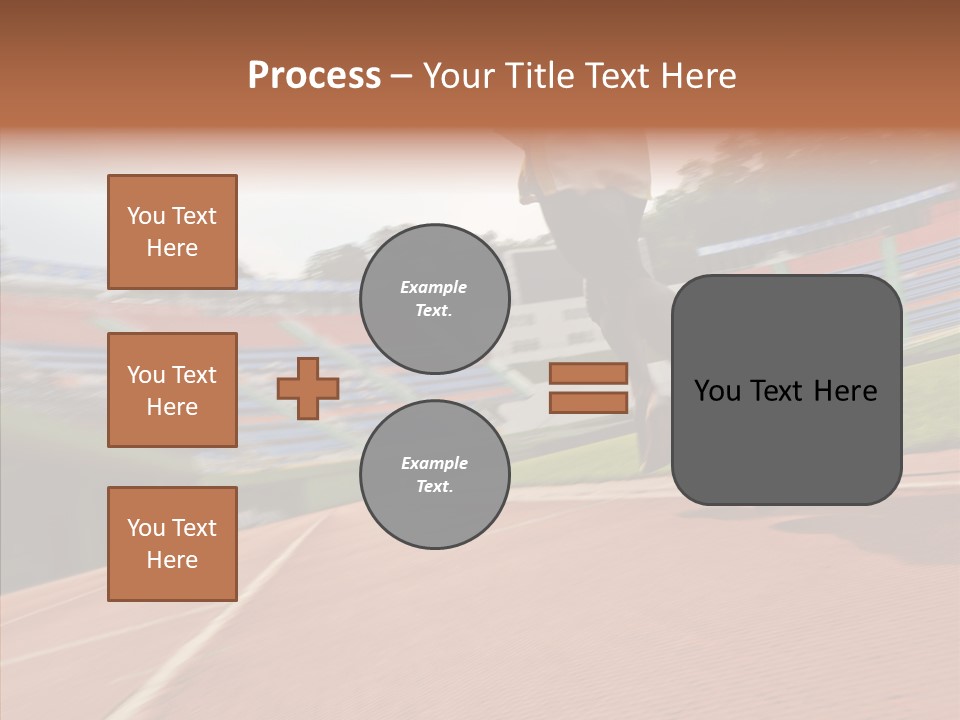 Man Path Jogging PowerPoint Template
