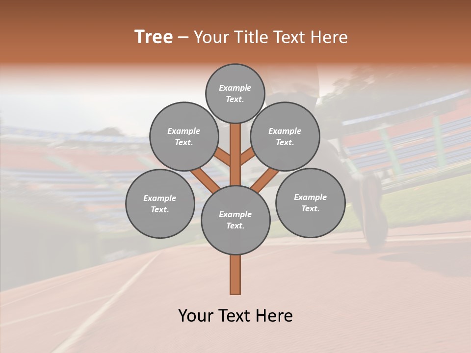 Man Path Jogging PowerPoint Template