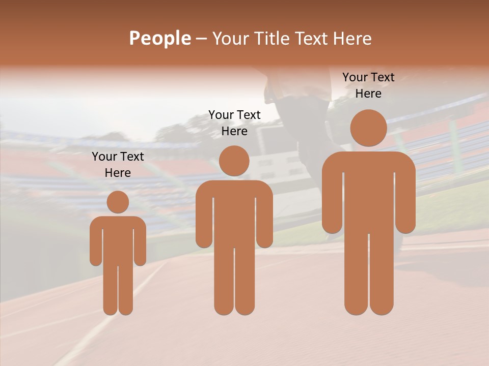 Man Path Jogging PowerPoint Template