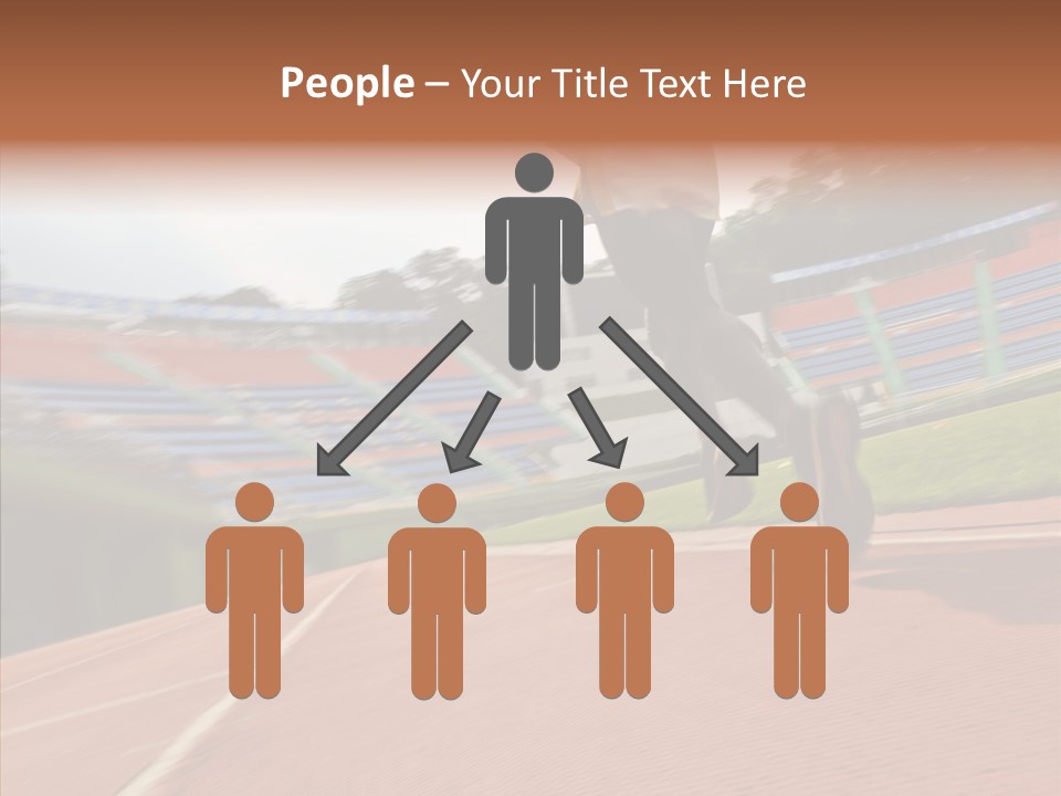 Man Path Jogging PowerPoint Template