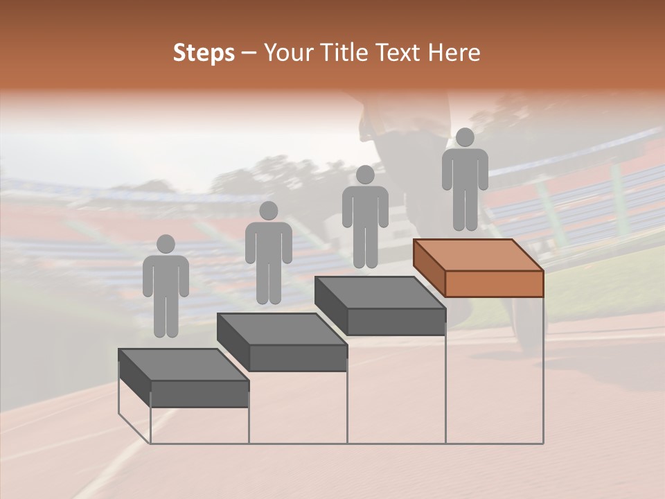 Man Path Jogging PowerPoint Template