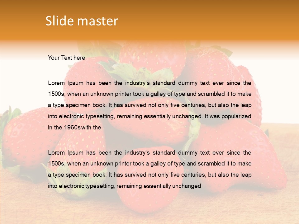 Wood Eat Summer PowerPoint Template