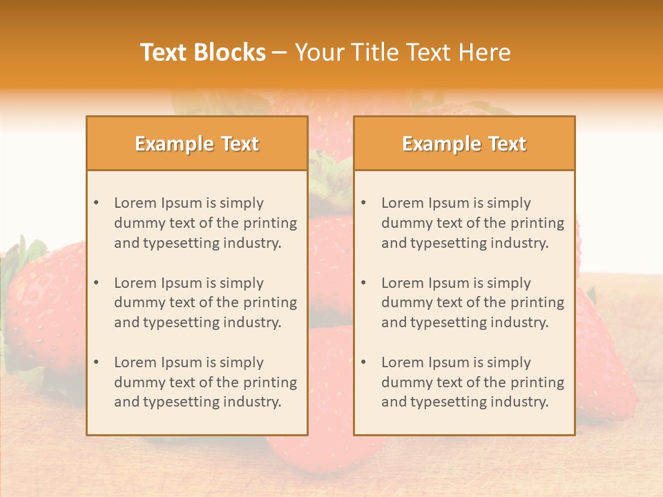 Wood Eat Summer PowerPoint Template
