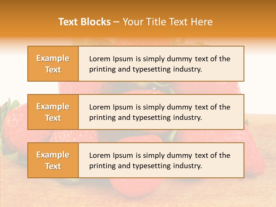 Wood Eat Summer PowerPoint Template