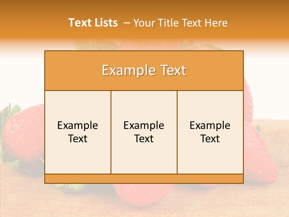 Wood Eat Summer PowerPoint Template