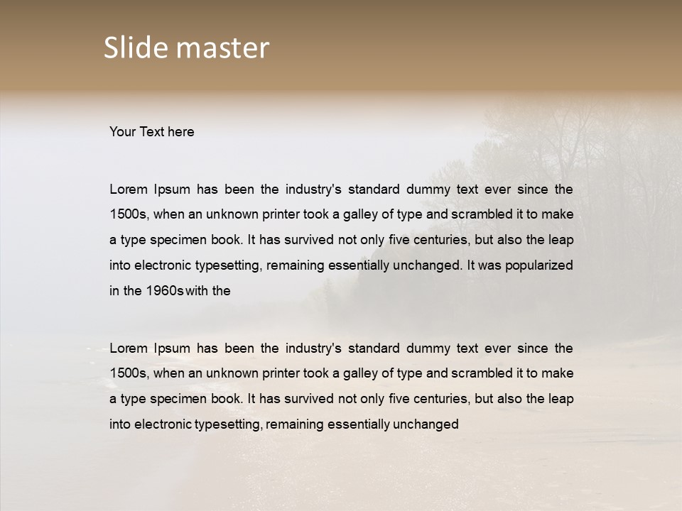 Clouds Spring Resort PowerPoint Template