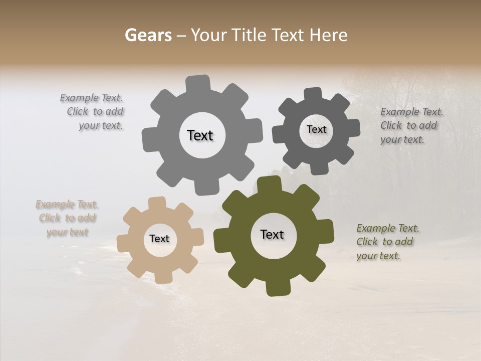 Clouds Spring Resort PowerPoint Template