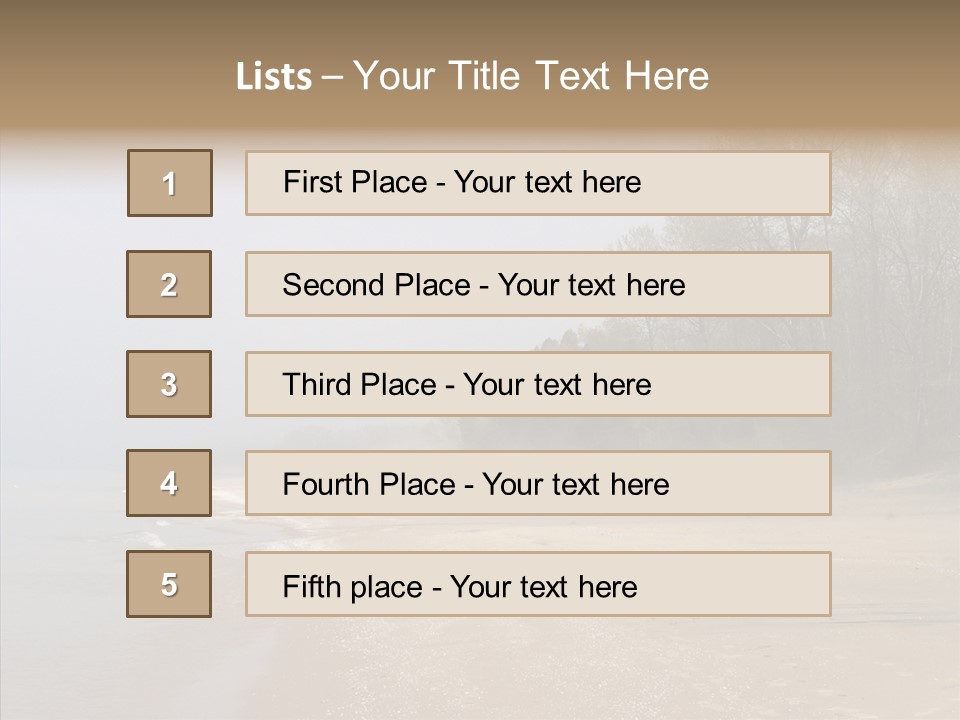 Clouds Spring Resort PowerPoint Template