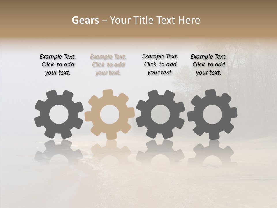 Clouds Spring Resort PowerPoint Template