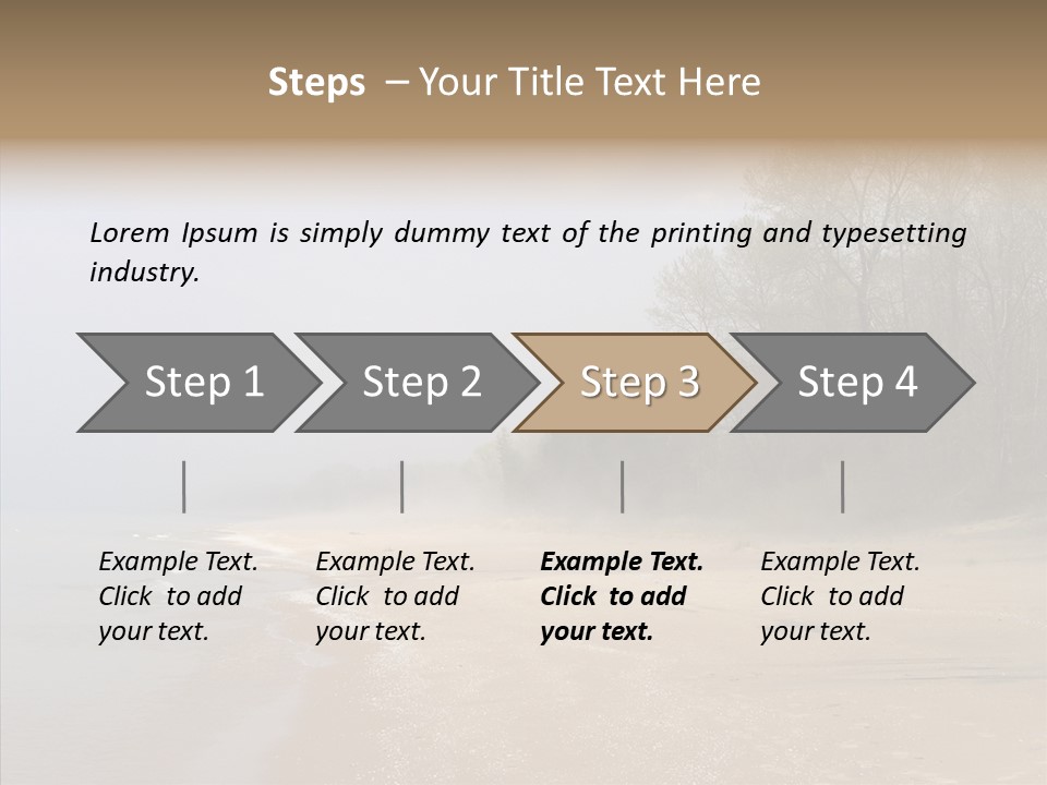 Clouds Spring Resort PowerPoint Template