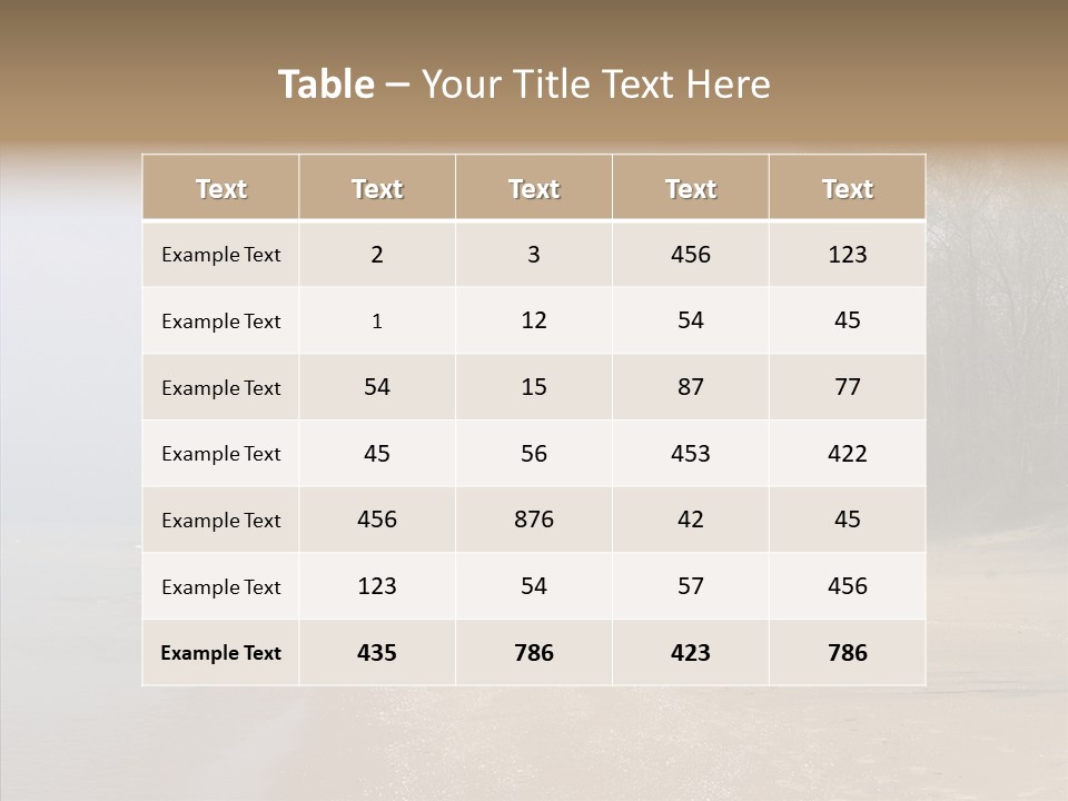 Clouds Spring Resort PowerPoint Template