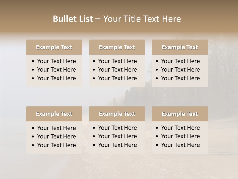 Clouds Spring Resort PowerPoint Template