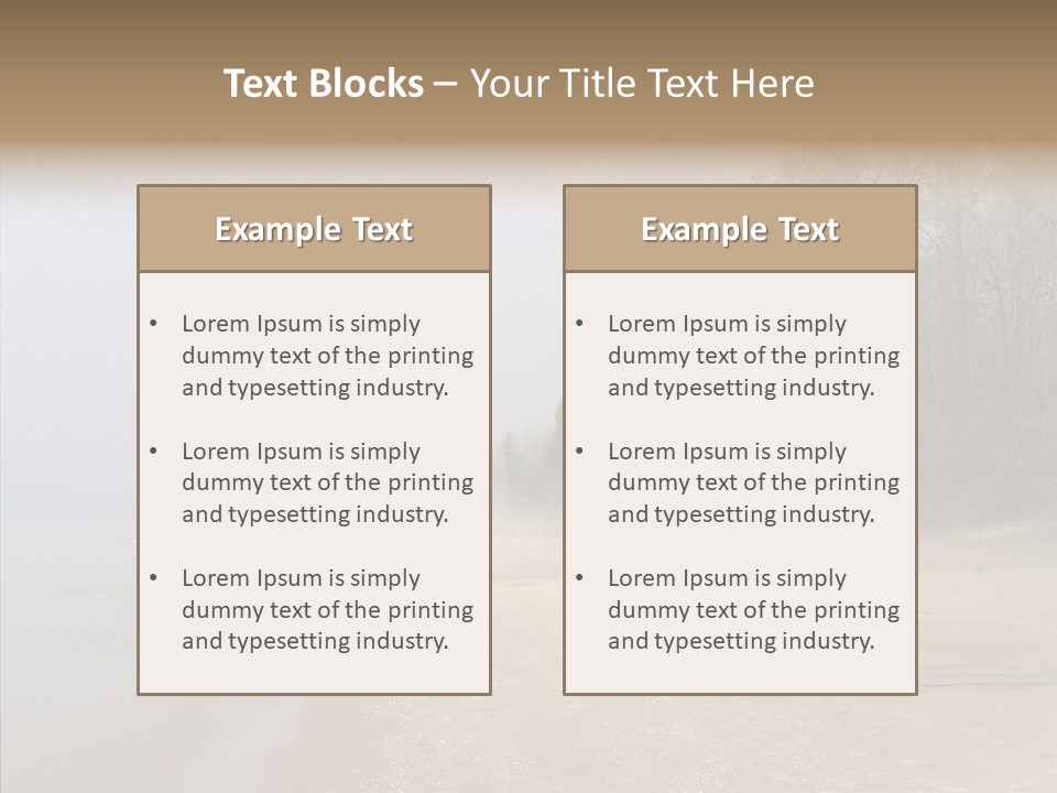 Clouds Spring Resort PowerPoint Template