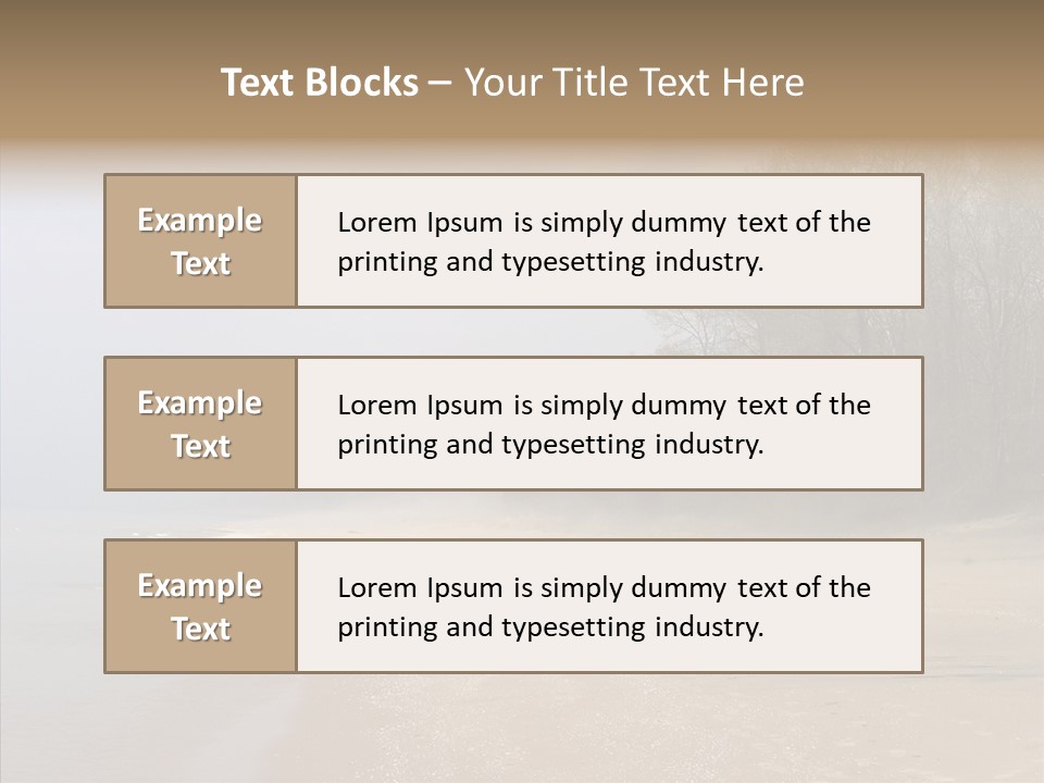 Clouds Spring Resort PowerPoint Template