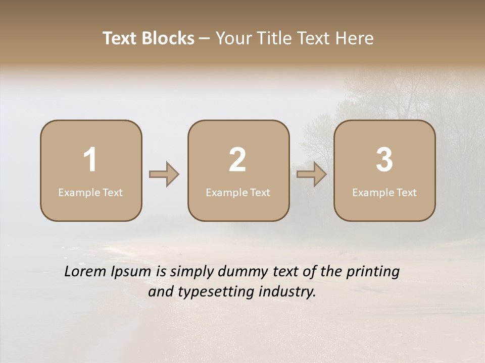 Clouds Spring Resort PowerPoint Template