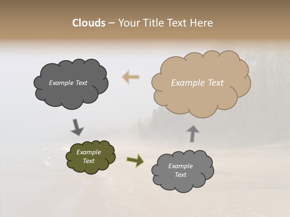 Clouds Spring Resort PowerPoint Template