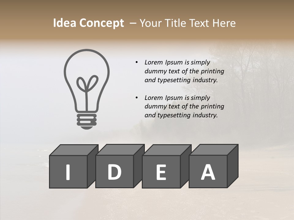 Clouds Spring Resort PowerPoint Template