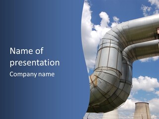 Power Plant Building Nuclear PowerPoint Template