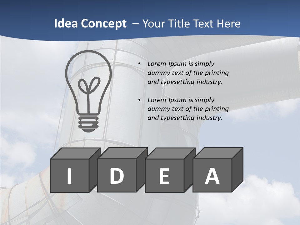 Power Plant Building Nuclear PowerPoint Template